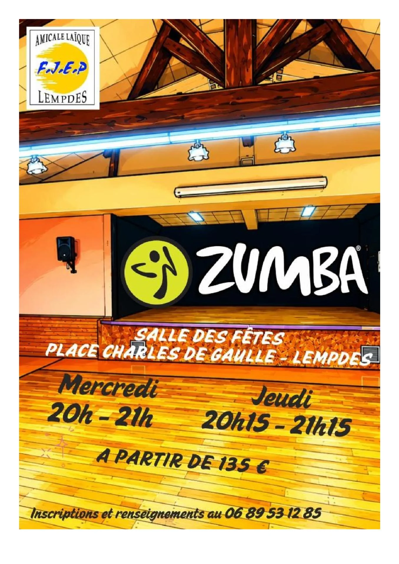 Affiche zumba rentree 2026
